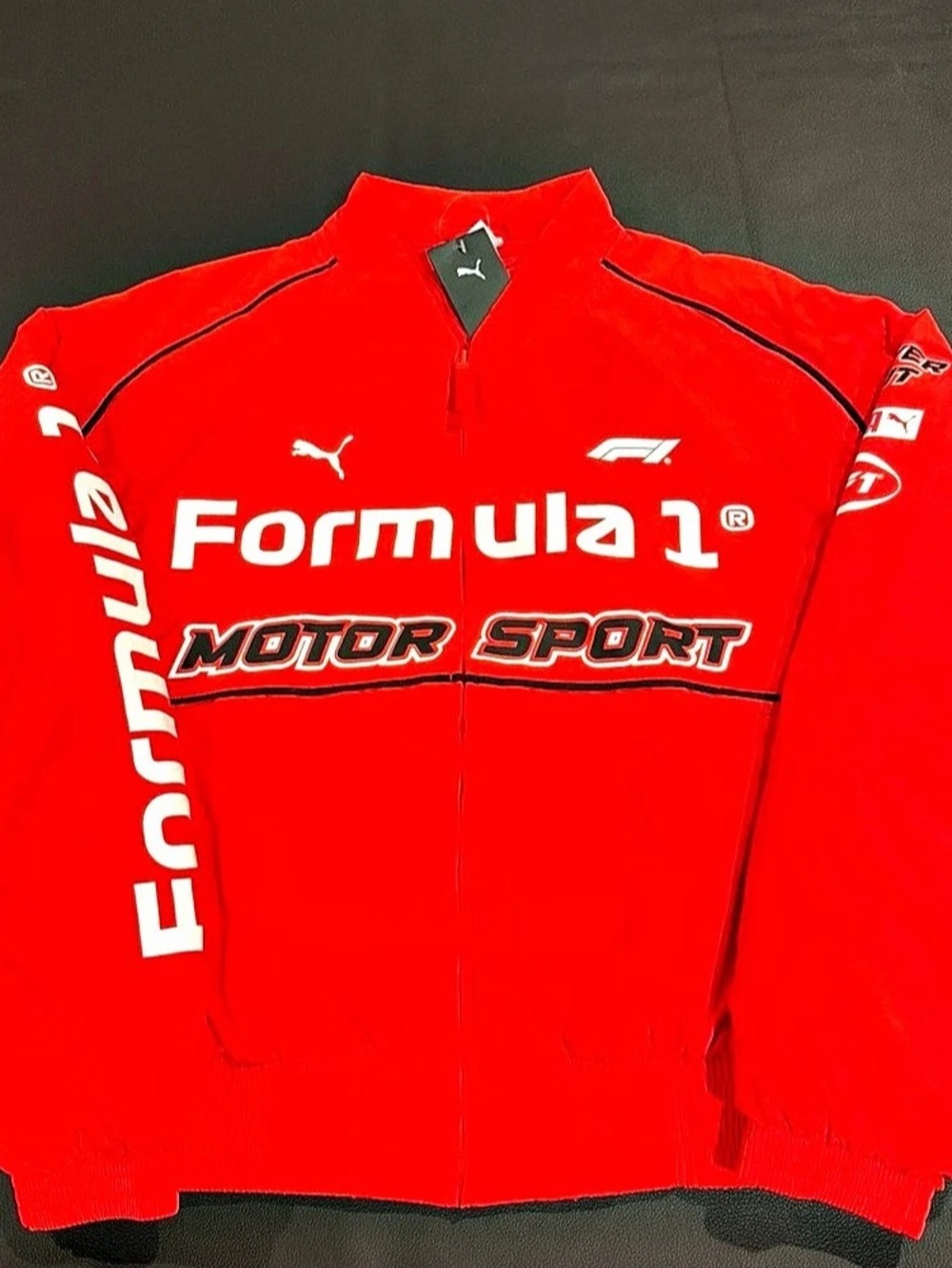 PUMA Formula 1 F1 Motorsport Pilot Jacket Red Racing Bomber Men’s Size M New